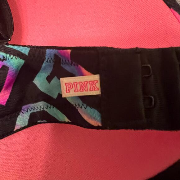 VS Pink Logo Wear Multi-Colored Everywhere Lightly Lined Padded Bra Size 32D - Picture 6 of 12